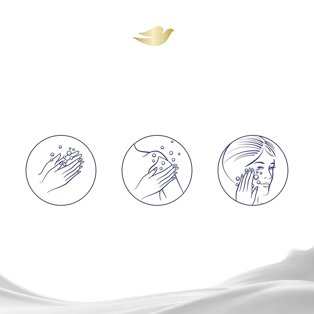 Dove Beauty Bar More Moisturizing than Bar Soap Gentle Exfoliating with Mild Cleanser for Softer and Smoother Skin 3.75 Oz Pack of 14